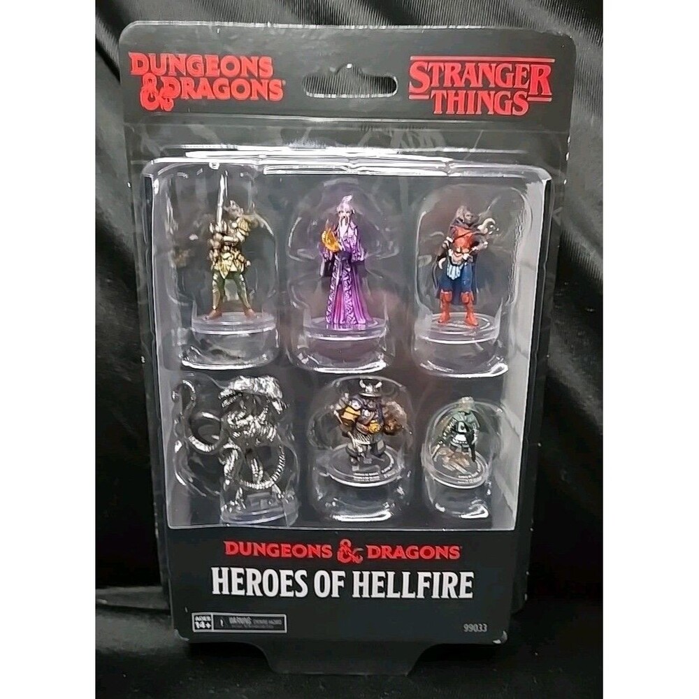 Wizkids Dungeons & Dragons Stranger Things Heroes of Hellfire Miniatures 6-Pack